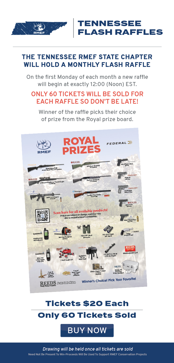 Shop TN Flash Raffle RMEF Events