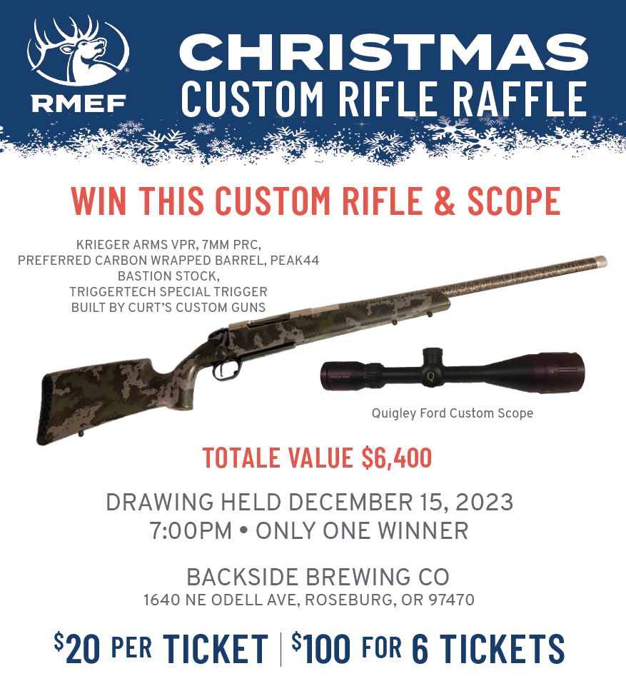 Shop Christmas Custom Rifle Raffle RMEF Events