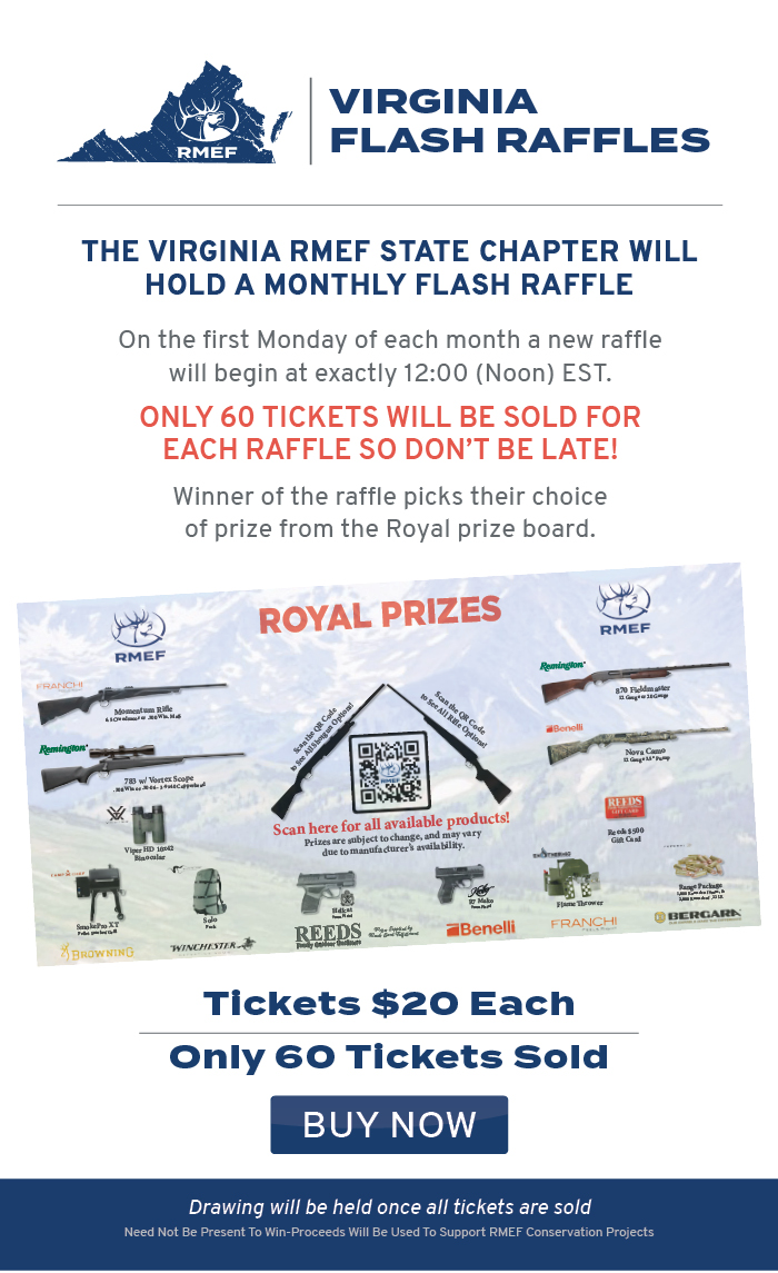 Shop VA Flash Raffle RMEF Events